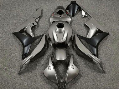 2007-2008 Silver Matte Black Honda CBR600RR Motorcycle Fairings