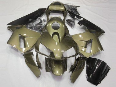 2003-2004 Olive Glossy Black Honda CBR600RR Motorcycle Fairings