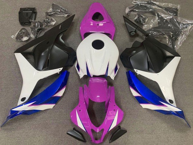 2009-2012 White Pink Blue Matte Black Honda CBR600RR Motorcycle Fairings