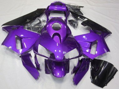 2003-2004 Purple Glossy Black Honda CBR600RR Motorcycle Fairing
