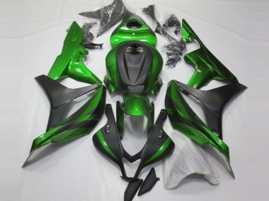 2007-2008 Green Matte Black Honda CBR600RR Motorcycle Fairings
