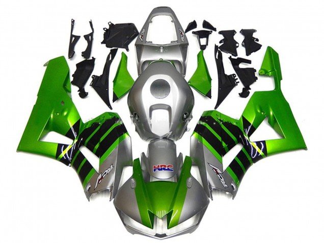 2013-2023 Silver Green Glossy Black HRC Honda CBR600RR Motorcycle Fairings