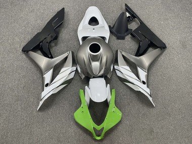 2007-2008 Silver White Green Glossy Black Honda CBR600RR Motorcycle Fairings