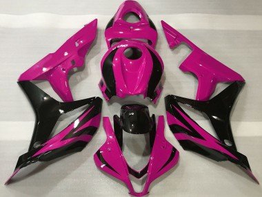 2007-2008 Pink Glossy Black OEM Style Honda CBR600RR Motorcycle Fairing