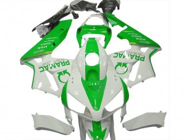 2005-2006 White Light Green Pramac Honda CBR600RR Motorcycle Fairings