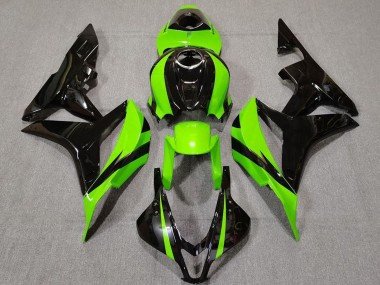 2007-2008 Green Glossy Black Honda CBR600RR Motorcycle Fairing