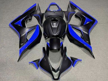2007-2008 Blue Matte Black Honda CBR600RR Motorcycle Fairings