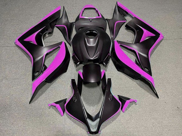 2007-2008 Pink Matte Black Honda CBR600RR Motorcycle Fairings