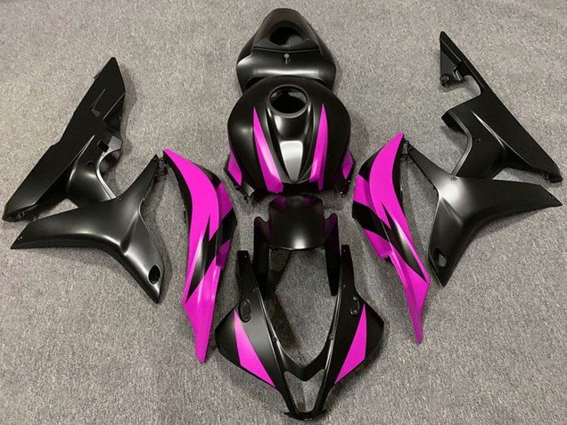 2007-2008 Pink Matte Black Honda CBR600RR Motorcycle Fairing