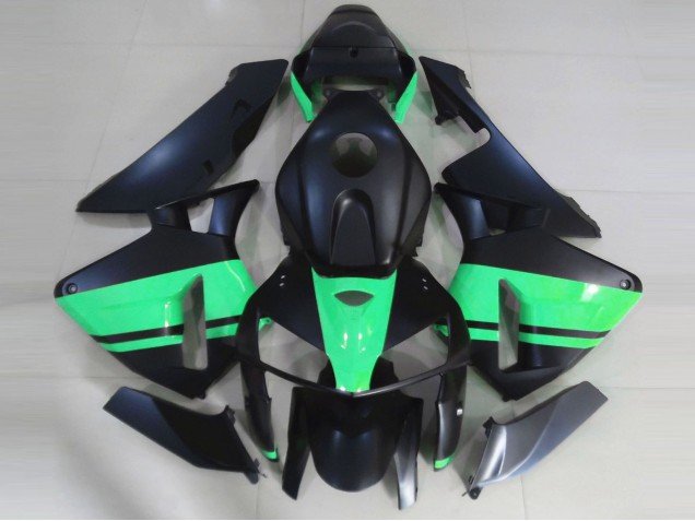 2005-2006 Matte Black Special Green Honda CBR600RR Motorcycle Fairings