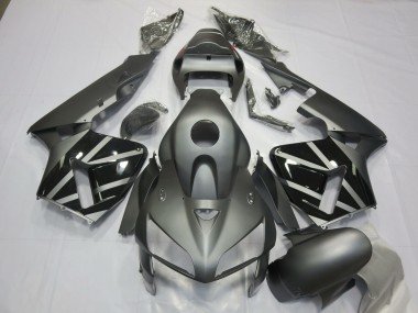 2005-2006 Matte Grey Black Honda CBR600RR Motorcycle Fairings