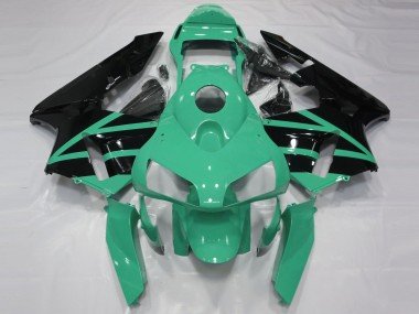 2003-2004 Mint Green Gloss Black Honda CBR600RR Motorcycle Fairings