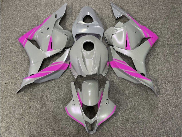 2009-2012 Nardo Grey Pink Honda CBR600RR Motorcycle Fairings