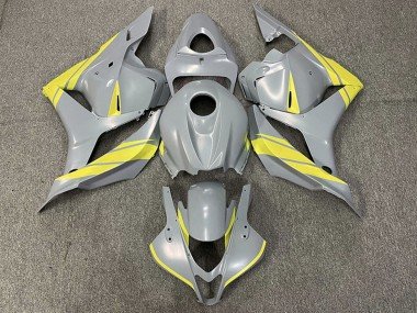 2009-2012 Nardo Grey Yellow Honda CBR600RR Motorcycle Fairings