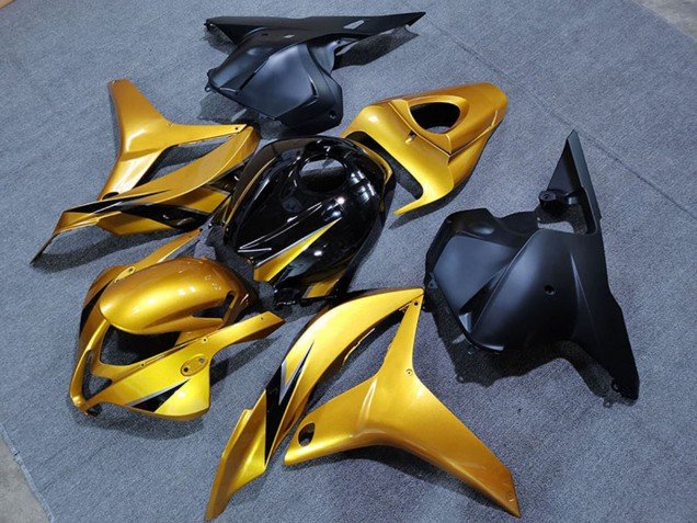 2009-2012 Gold Glossy Black Matte Black OEM Style Honda CBR600RR Motorcycle Fairings