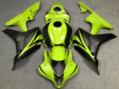2007-2008 Neon Yellow Matte Black OEM Style Honda CBR600RR Motorcycle Fairings