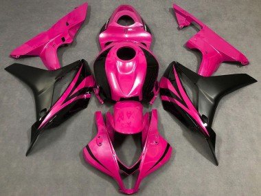 2007-2008 Pink Matte Black OEM Style Honda CBR600RR Motorcycle Fairings