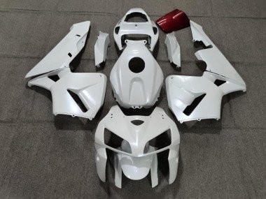2005-2006 Pearl White Honda CBR600RR Motorcycle Fairings
