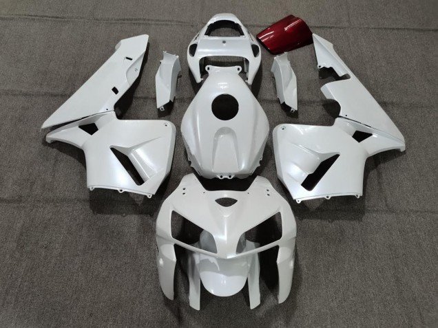 2005-2006 Pearl White Honda CBR600RR Motorcycle Fairings