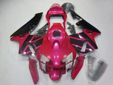 2003-2004 Pink Glossy Black Honda CBR600RR Motorcycle Fairings