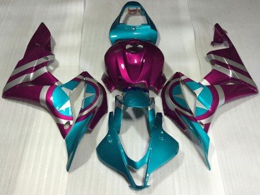 2007-2008 Pink Blue Captain America Honda CBR600RR Motorcycle Fairings