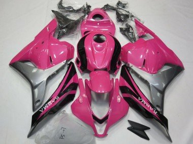 2009-2012 Silver Pink Glossy Black OEM Style Honda CBR600RR Motorcycle Fairings