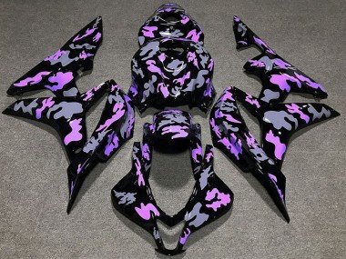 2007-2008 Purple Grey Camouflage Honda CBR600RR Motorcycle Fairings