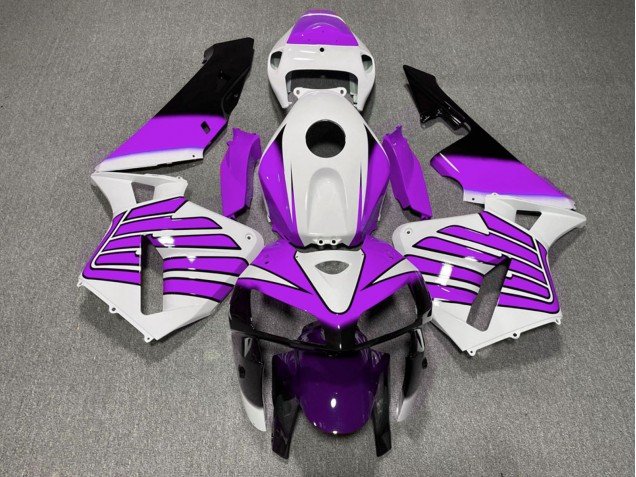 2005-2006 Purple and White Wings Honda CBR600RR Motorcycle Fairings
