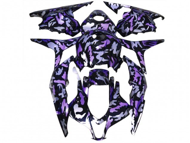 2009-2012 Purple Silver Camouflage Honda CBR600RR Motorcycle Fairing