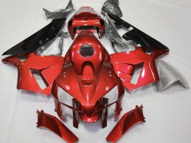 2005-2006 Red Black CBR Style Honda CBR600RR Motorcycle Fairings