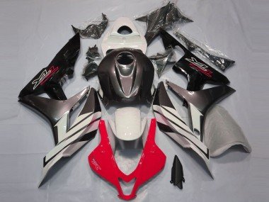 2007-2008 White Red Grey Glossy Black Honda CBR600RR Motorcycle Fairings