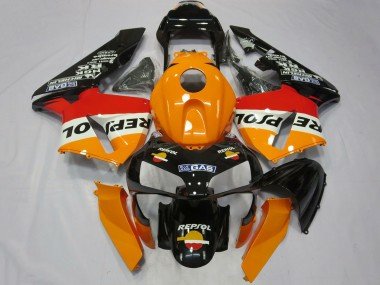 2003-2004 Orange White Red Glossy Black Repsol Honda CBR600RR Complete Motorcycle Fairings