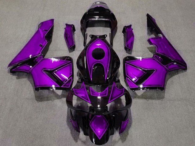 2003-2004 Purple Glossy Black Honda CBR600RR Motorcycle Fairings