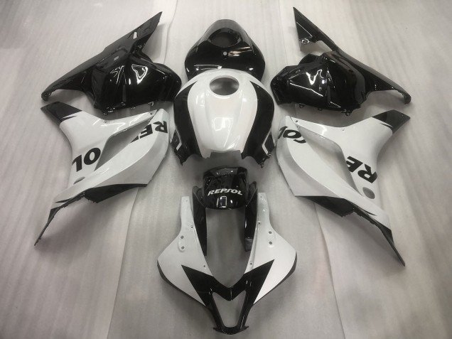 2009-2012 White Glossy Black Repsol Honda CBR600RR Motorcycle Fairings