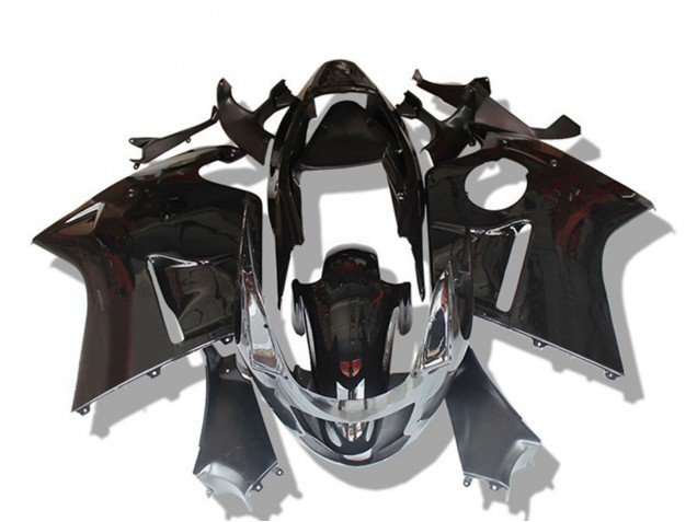 1996-2007 Glossy Black Grey Honda CBR1100XX Motorcycle Fairings