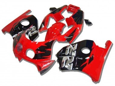 1990-1998 Red Glossy Black Silver RR Honda CBR250RR Motorcycle Fairings