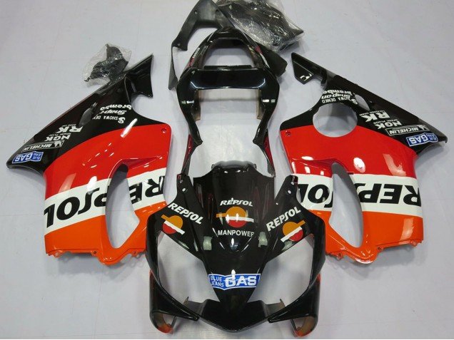 2001-2003 Orange White Red Glossy Black Repsol Honda CBR600 F4i Motorcycle Fairings