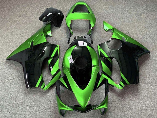 2001-2003 Green Glossy Black Honda CBR600 F4i Motorcycle Fairings