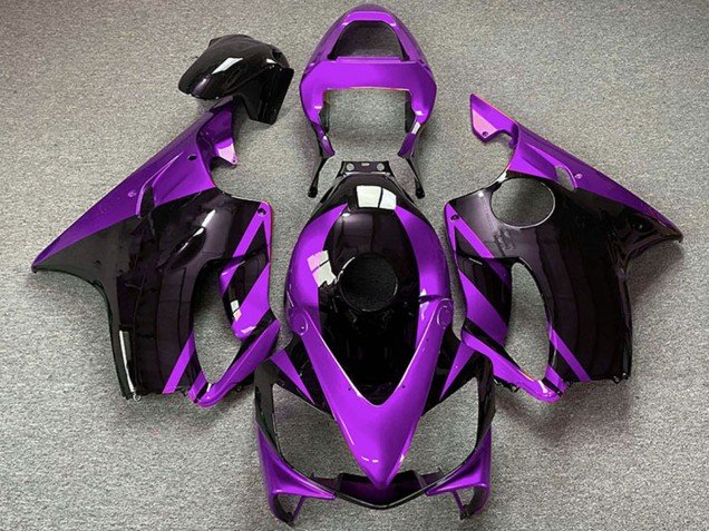 2001-2003 Purple Glossy Black Honda CBR600 F4i Motorcycle Fairings