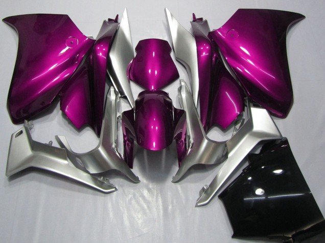 2010-2016 Silver Pink Honda VFR 1200 Motorcycle Fairings