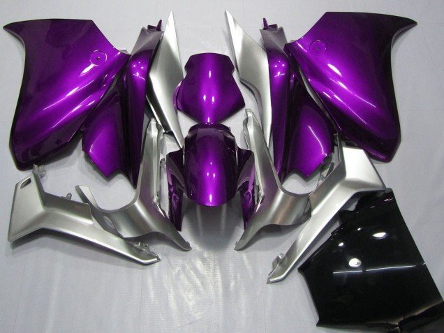 2010-2014 Silver Purple Honda VFR 1200 Motorcycle Fairings