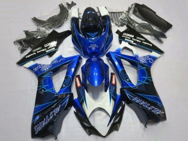 2007-2008 Blue Black Corona Suzuki GSXR 1000 Motorcycle Fairings