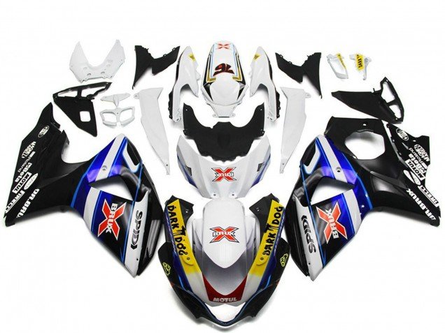 2009-2016 White Blue Black SPIDI Dark Dog Suzuki GSXR 1000 Motorcycle Fairings