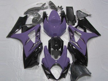 2007-2008 Dark Purple Glossy Black Suzuki GSXR 1000 Motorcycle Fairings
