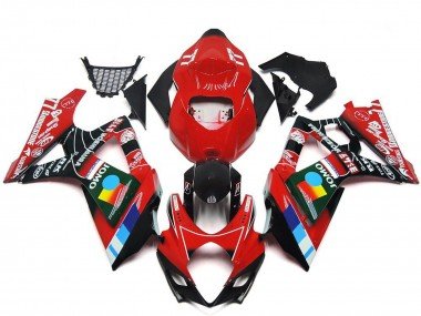 2007-2008 Red Black Blue White Yellow Suzuki GSXR 1000 Motorcycle Fairings