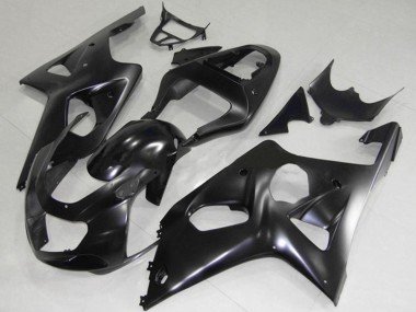 2000-2002 Matte Black Suzuki GSXR 1000 Motorcycle Fairings