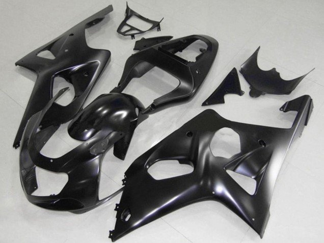 2000-2002 Matte Black Suzuki GSXR 1000 Motorcycle Fairings