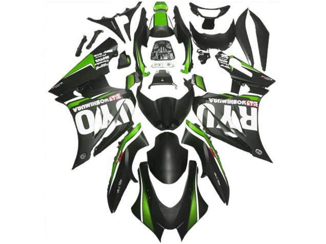 2017-2023 Matte Black Green Suzuki GSXR 1000 Motorcycle Fairings
