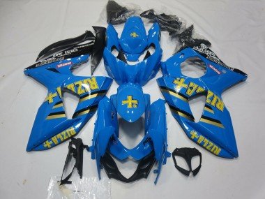 2009-2016 Blue Gold Black Rizla Suzuki GSXR 1000 Motorcycle Fairings