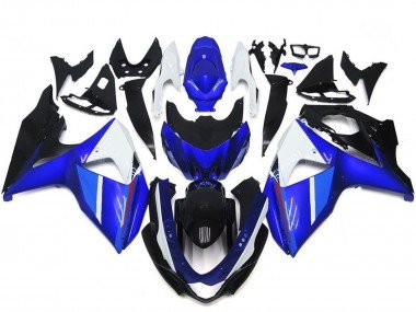 2009-2016 White Blue Black Suzuki GSXR 1000 Motorcycle Fairings